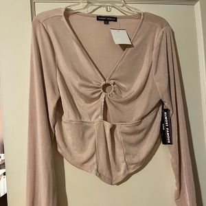Blush pink almost famous long sleeve